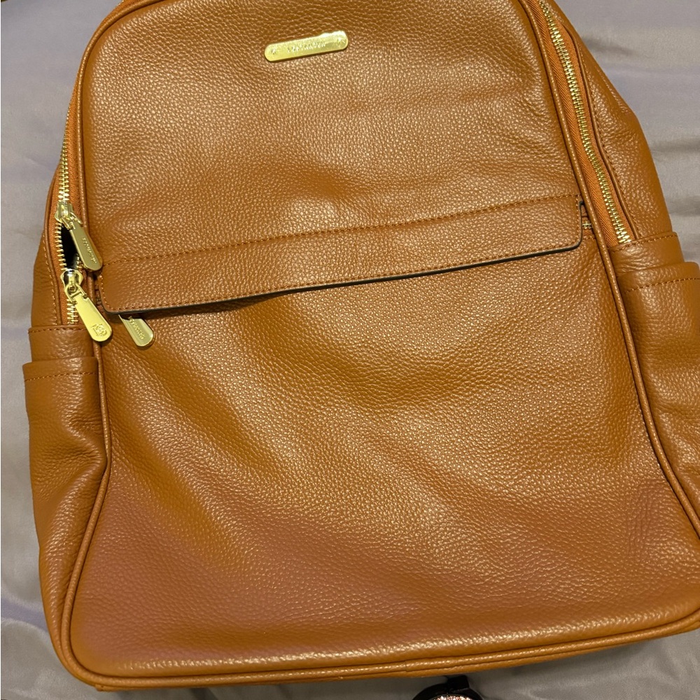 Brown Leather Backpack